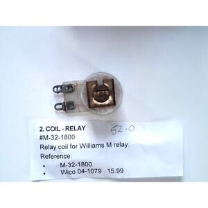 Williams M-32-1800 Relay Coil Pinball Replacement Part M-32-1800 For EM Games